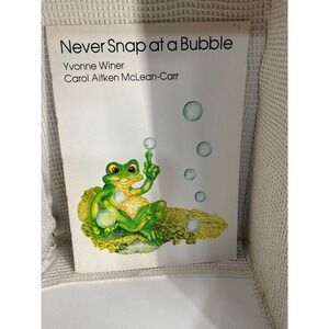 Vintage Kids Macmillan Never Snap at a Bubble Big Book Large White